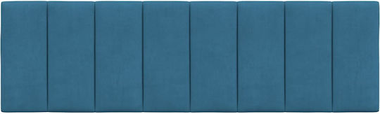vidaXL Fabric Bed Headboard Cushion Blue 160x45cm