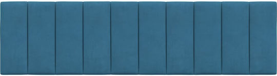 vidaXL Fabric Bed Headboard Cushion Blue 180x45cm