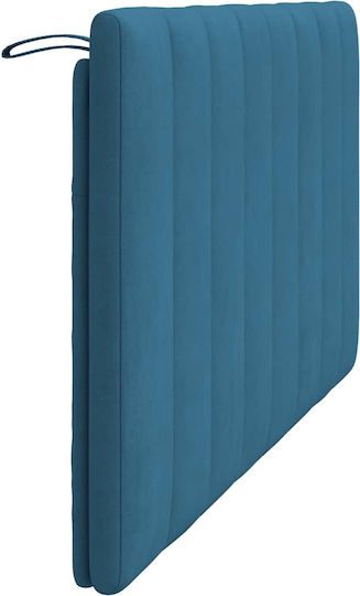 vidaXL Fabric Bed Headboard Cushion Blue 160x45cm