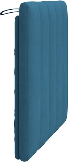 vidaXL Fabric Bed Headboard Cushion Blue 80x45cm