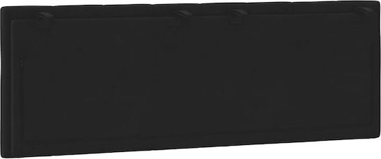 vidaXL Headboard Cushion Fabric Black 120x45cm