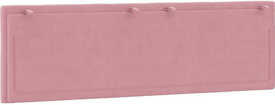 vidaXL Fabric Pink Pillow for Bed Headboard 160x45cm