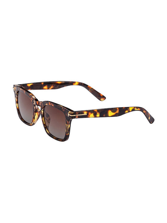 Sunglasses with Brown Tartaruga Plastic Frame and Brown Gradient Lens 01-8841-3