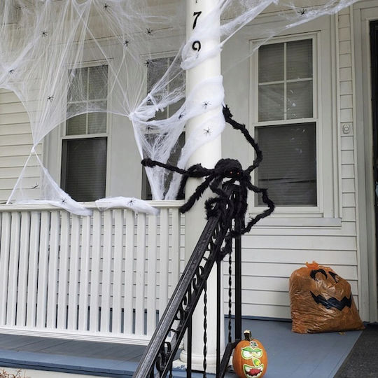 Karneval Zubehör Schwarz für Halloween aus Kunststoff 1Stück
