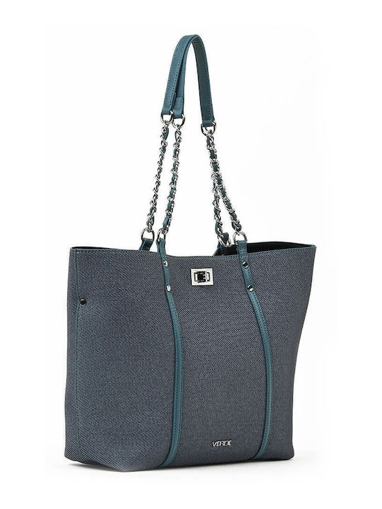 Verde Damen Tasche Schulter Blau