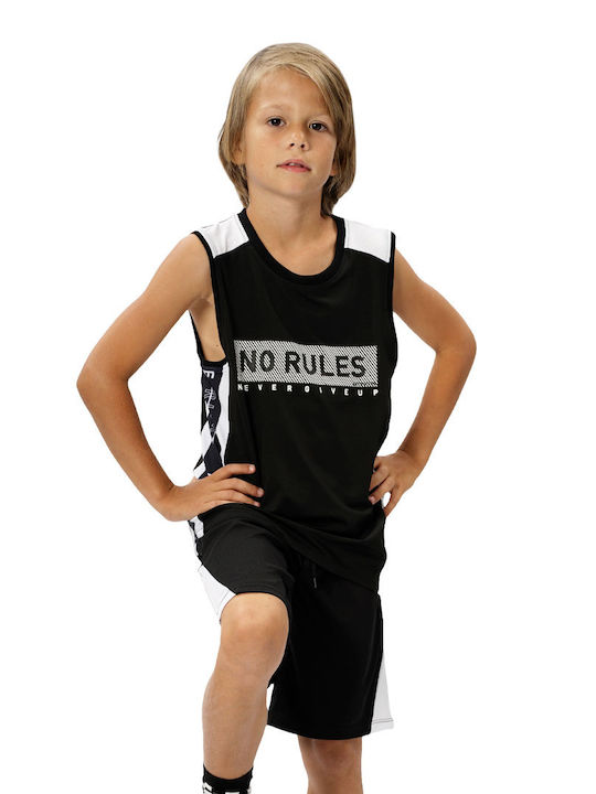 Energiers Kids Set with Shorts Summer 2pcs Black