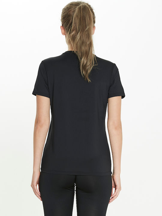 Damen Sportlich T-Shirt Schnell trocknend Schwarz