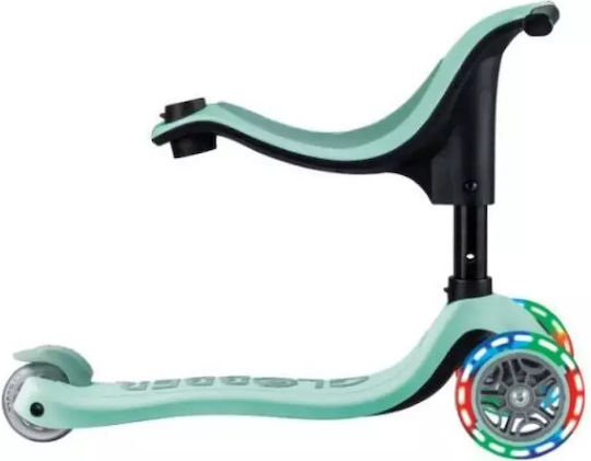 Globber Kids Scooter Go.up Sporty Lights 3-Wheel with Seat for 3+ Years Green