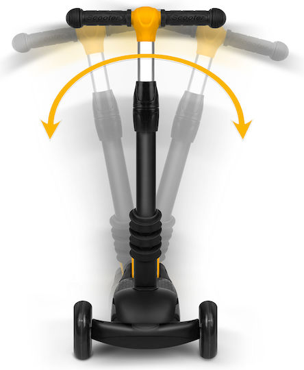 Ricokids Kinderroller Cubi 3-Rad mit Sitz Schwarz