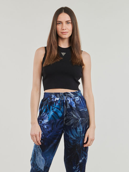 Women's Summer Blouse Sleeveless Black
