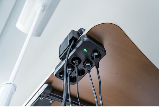 Brennenstuhl Πολύπριζο Aσφαλείας 9 Θέσεων με 2 USB-A, 1 USB-C, Διακόπτη και Καλώδιο 2m