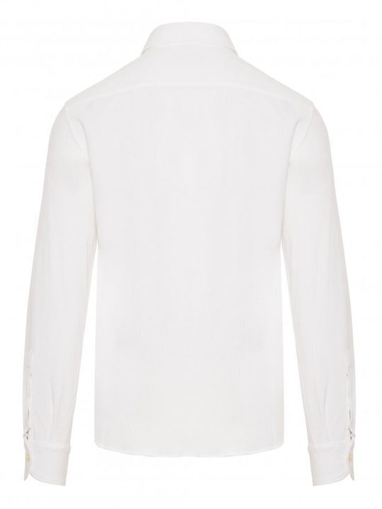 Sonrisa Men's Shirt Long Sleeve Cotton White