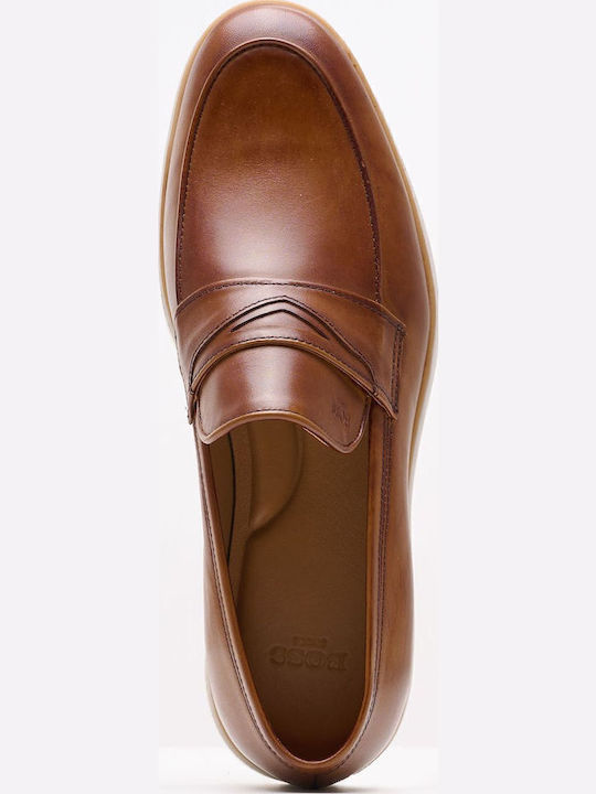 Men's Leather Moccasins Tabac Brown