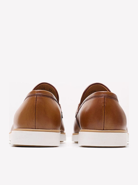 Men's Leather Moccasins Tabac Brown
