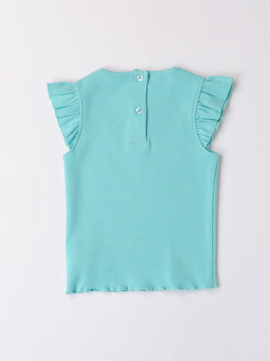 iDO Kids Blouse Short Sleeve Turquoise