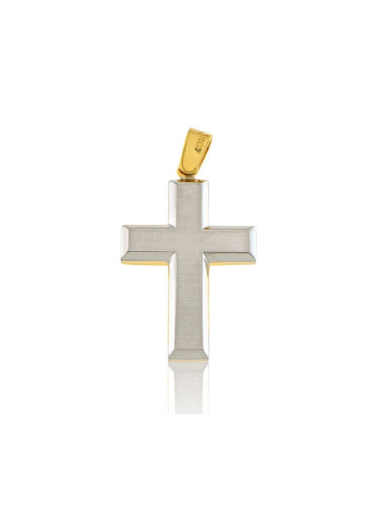 Fa Cad'oro Gold Cross 14K Double Sided