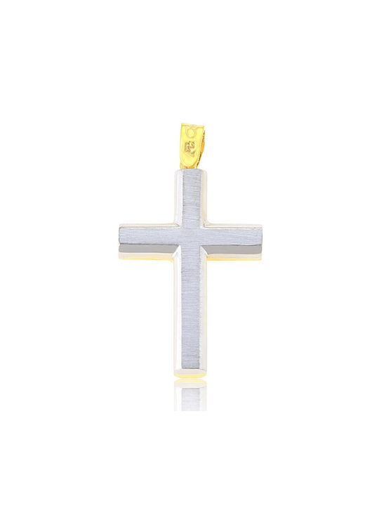 Fa Cad'oro Gold Cross 14K Double Sided