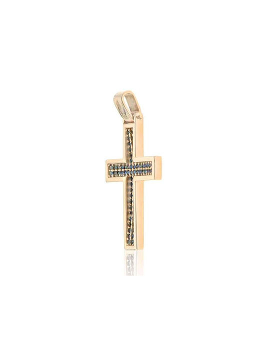 Fa Cad'oro Rose Gold Plated Cross