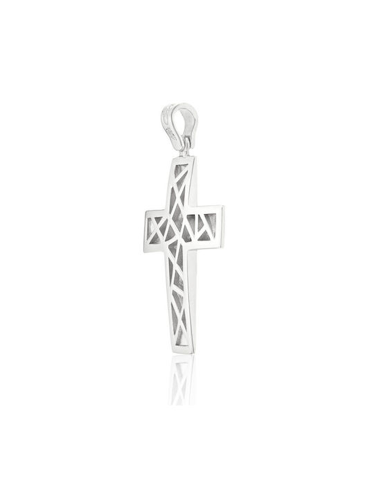 Fa Cad'oro White Gold Cross 14K