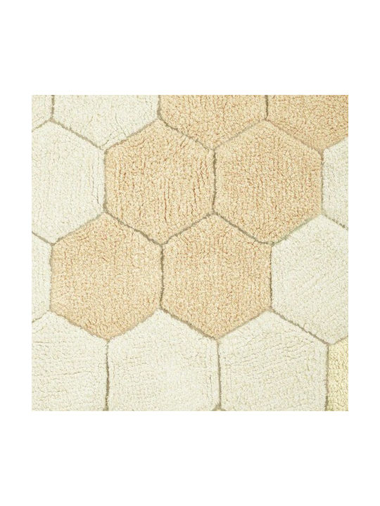 Lorena Canals - Zimmerteppich Rund Honeycomb Gold Ø140cm
