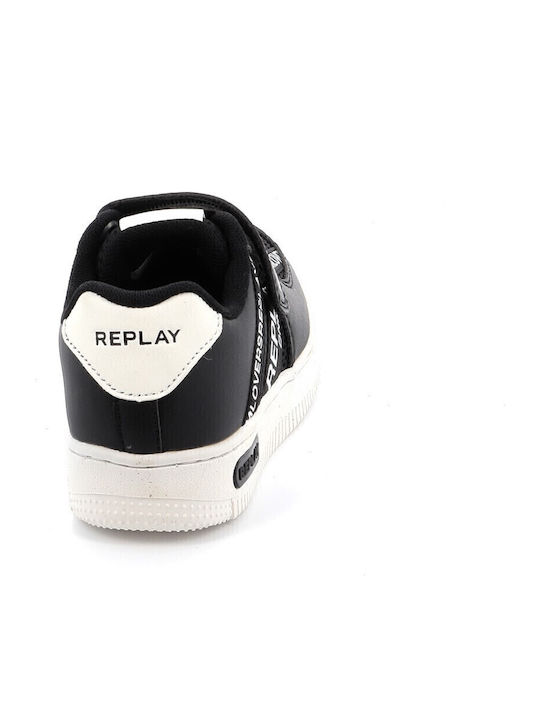 Kids' Low Casual Shoe Replay in Black Color Gbz43.000.c0004s