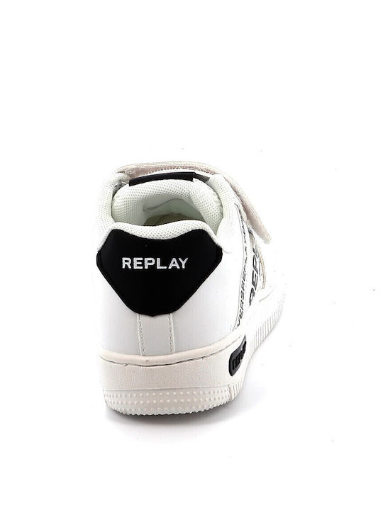 Kids' Low Casual Shoe Replay Color White Gbz43.000.c0004sw