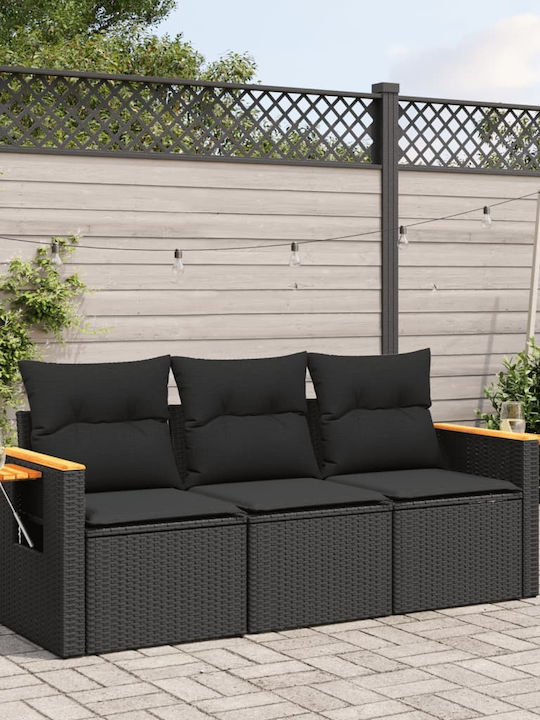 Tree-Seater Sofa Outdoor Rattan with Pillows 55x55x69cm