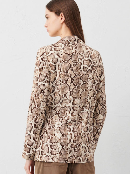 Marella Blazer Γυναικείο Σακάκι Μπεζ