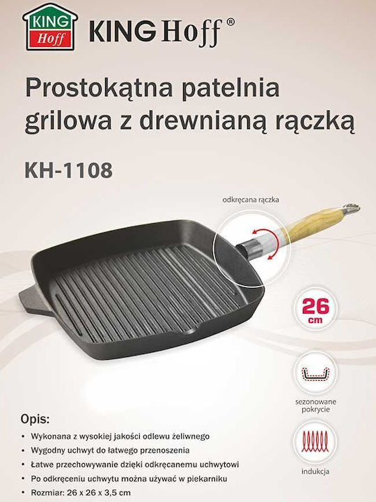 KING Hoff Pan din Fontă 26cm