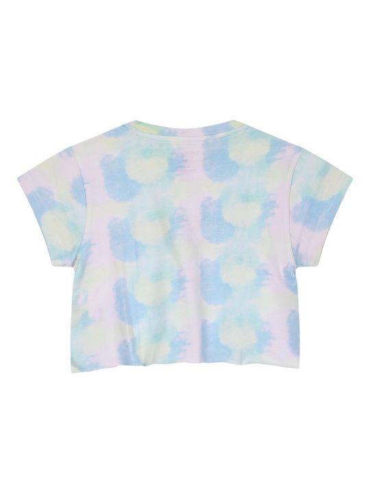 Energiers Kids Crop Top Short Sleeve Blue