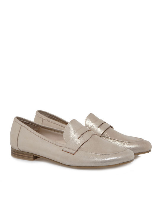 Marco Tozzi Damen Loafers in Beige Farbe