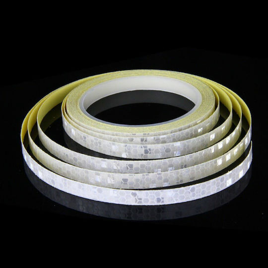 Bandă Adezivă Reflectorizantă Din Plastic Gri 3m x 1cm