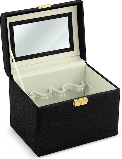 Massido Organisationsbox Für Kosmetik Mit Trennzeichen Schwarz 22.5x17.2x16.5cm