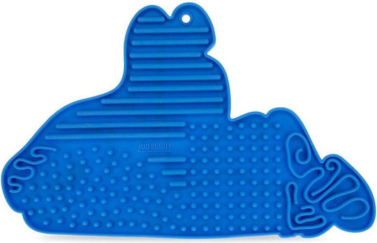 Mad Beauty Stitch Makeup Brush Cleaning Surface Blue