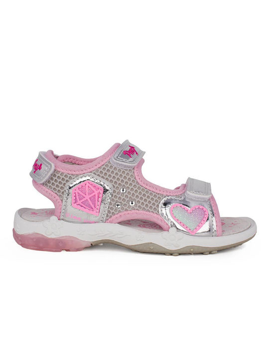 Primigi Kids' Sandals with Velcro & Lights Silver