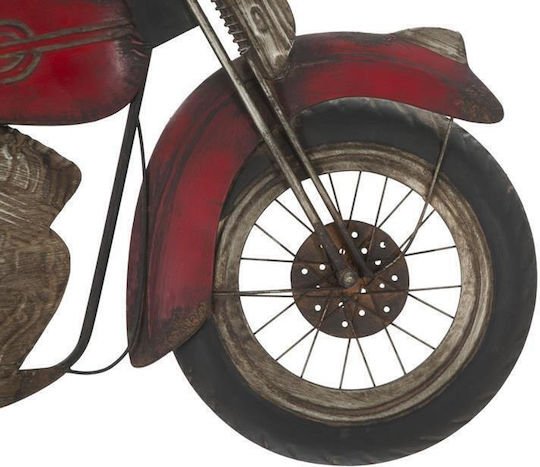 Wanddekoration Metallic Motorrad 98,5x5,5x47,5.cm
