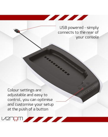Venom Led Light-up Console Stand For Ps5 Slim (ps5)