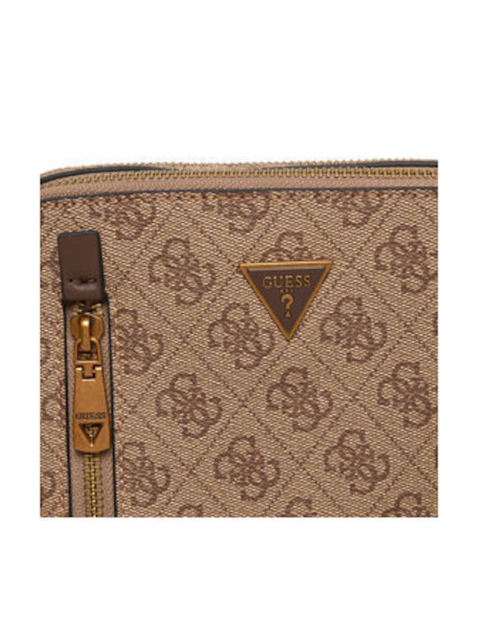 Guess Shoulder / Crossbody Bag with Zipper Brown