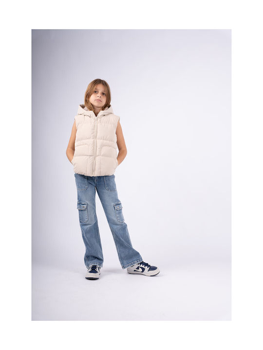 Evita Kids Casual Jacket Sleeveless Ecru