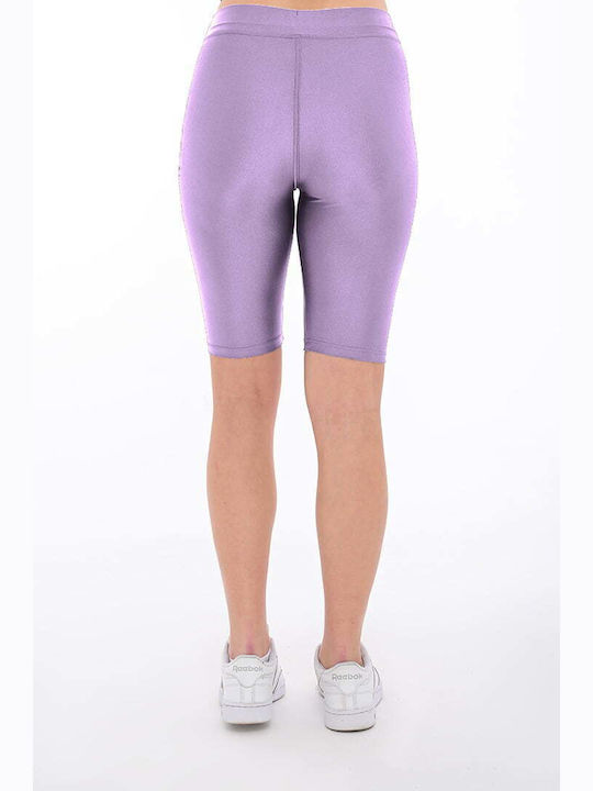 Bodymove Frauen Fahrrad Leggings Glänzend Lila