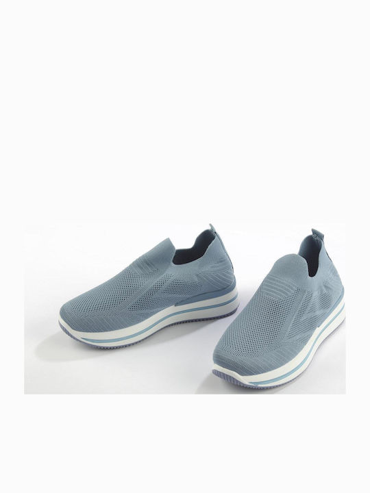 Γυναικεία Slip-On Πάνινα Γαλάζια