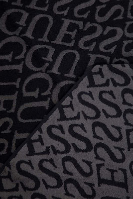 Guess Black Beach Towel