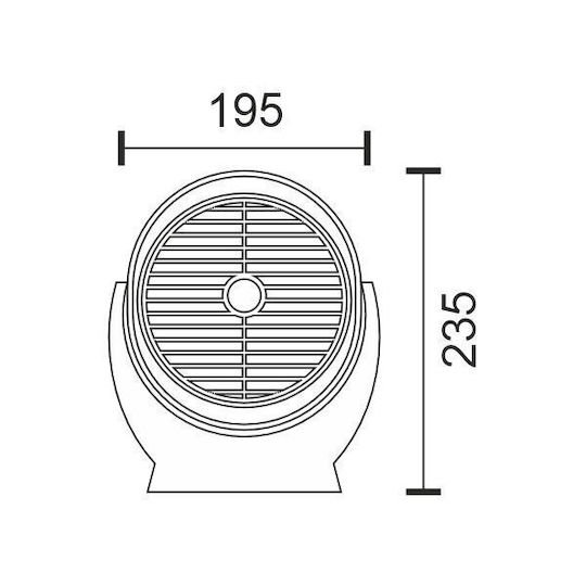 Spot Light USB Office/Home Clip-On Fan White 4W 3277