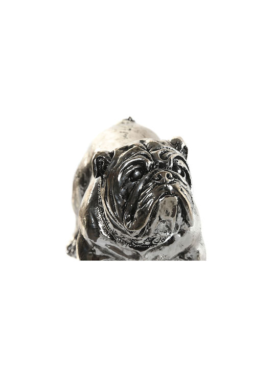 Decorative Figure Home Esprit Silver Dog Loft 28,5 X 11 X 16 Cm