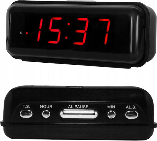 Digital LED Tabletop Clock with Alarm Black ZK11723QWS0