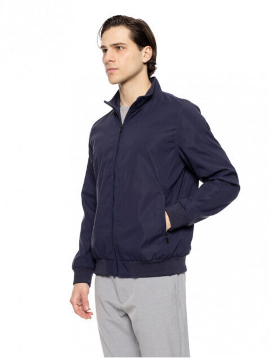 Biston Men's Winter Bomber Jacket Navy Blue