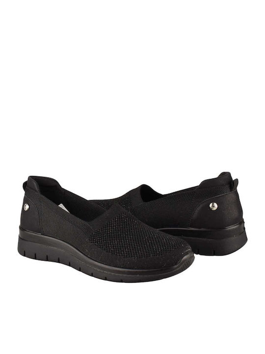 Ανατομικά Γυναικεία Slip-On Μαύρα