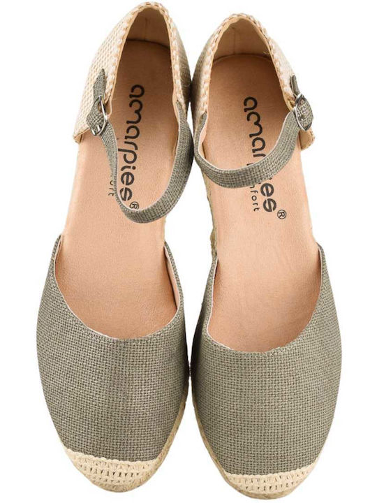 Damen Espadrilles | Amarpies | Acx26483 | Khaki