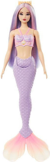 Barbie Русалка с Цветна Коса, Опашки и Аксесоари За Глава Кукла за 3+ Години 17см Различни Дизайни