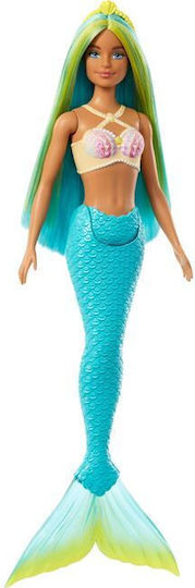 Barbie Русалка с Цветна Коса, Опашки и Аксесоари За Глава Кукла за 3+ Години 17см Различни Дизайни